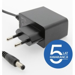 ZASILACZ WTYCZKOWY ESPE 12V 1,5A 18W WTYK PROSTY 2,1x5,5mm 5 LAT GW.