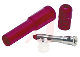 Adapter z wtykiem bananowym Męski Wciskana typ Wtyk bananowy Czerwony 20A Mueller Electric rozmiar 4 mm