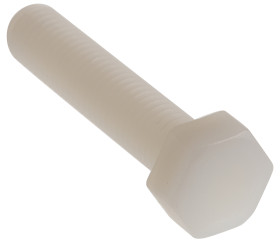 Śruba z łbem sześciokątnym gwint M8 40mm Nylon Sześciokątny RS PRO