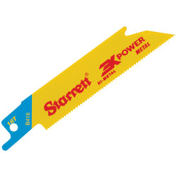 Starrett B418-5 B418-5 Bi-Metal Recipro Blade Straight 100mm 18 TPI Pk5