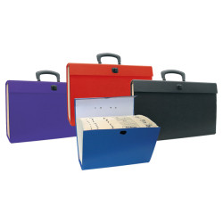 Cathedral Products Expanding Box File Blue