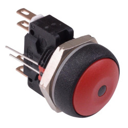 IRR8Z262L0S APEM Red LED Red Button Round 16mm Momentary Push Button Switch DPDT 5A IP67