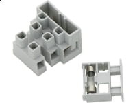 Gniazdo bezpiecznika 20mm kostka 3pola elektryczna