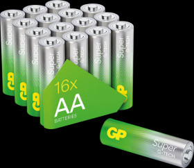 GPPCA15AS603 Super, alkaline battery, AA (Mignon), pack of 16