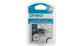 Taśma Nylonowa Do Drukarek D1 12Mm X 3,5M Czarny/Biały S0718040