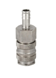 Szybkozłącze pneumatyczne DN10 typ 27, do węża fi 13 mm, gniazdo szybkozłącza, mosiądz/stal