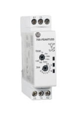Timer Relay Szyna DIN 24 → 240V ac SPDT 2-stykowy Allen Bradley 0.1 to 10h 700-FEM Wielofunkcyjne funkcyjny