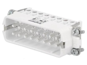 Złącze HDC wkładka stykowa męski C146 16-PIN 16+PE 14A 250V C14610A0160044