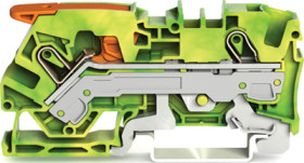 2-wire protective earth terminal, spring-clamp connection, 0.5-10 mm², 1 pole, green-yellow, 2106-1207