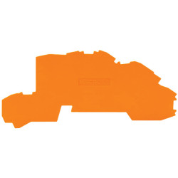 WAGO 2003-7692 0.8mm End &amp; Inner Plate for 2003-7600 Series T Block Orange