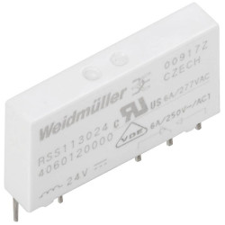 Weidm&#xFC;ller 1454430000 Plug-in relay 24V DC 6A change-over 18pcs