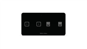 Sinum Wsz-22M L Włącznik Światła Dwupolowy + Włącznik Rolet Lewy Kolor Czarny