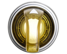 Napęd przełącznika 3 położeniowy żółty z podświetleniem bez samopowrotu LPCSL1305