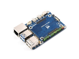 Waveshare CM5 To Pi 5 Adapter Board For Raspberry Pi 5, Alternative Solution for Raspberry Pi 5, Onboard Audio Header, Supports