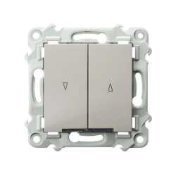 SZAFIR Łącznik żaluzjowy z podświetleniem białym z blokadą mechaniczną kaszmirowy beż ŁP-7ZBS/m/83