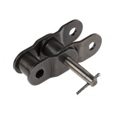 Ogniwo łańcucha rolkowego, typ: 12B-2, połączenie: ‎Łącze łączące, Stal