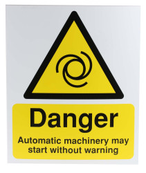 Tablica ostrzegawcza, kolor: Czarny/żółty, materiał PP Ogólne niebezpieczeństwo Znak