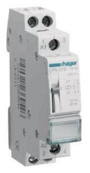 Przełącznik przepięciowy szyna Hager EPN519 1 NO, 1 NC 12 V/AC 16 A 1 szt.