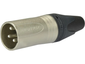 NEUTRIK Wtyk mikrofonowy XLR (3-pin) na kabel do 8,0mm posrebrzany NC3MXX