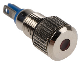 Lampka kontrolna do montażu panelowego 24V, czerwona 8mm LED Wyprowadzenia RS PRO