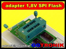 Adapter SPI Flash 1,8V do programatorów