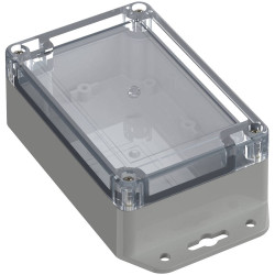 TruComponents 308060 Flanged box Polycarbonate (PC) Light grey