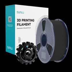 SUNLU PET-G Carbon Fiber Black 1.75mm 1kg Black CF