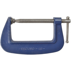IRWIN T1193 Record 119 Medium-Duty Forged G Clamp 75mm / 3in