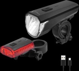 Bike - Lighting set, 45 Lux, StVZO, USB