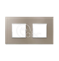 Ramka ozdobna Eikon Evo, 2+2M, Opal Brown, 21643.74