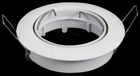 3587 GU10 mounting frame, round, movable, white