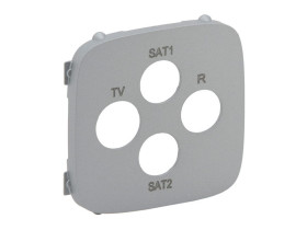 VALENA ALLURE Plakietka gniazda TV-RD-SAT-SAT aluminium 754817 LEGRAND