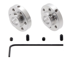 Pololu Universal Aluminum Mounting Hub for 8mm Shaft, M3 Holes (2-Pack)