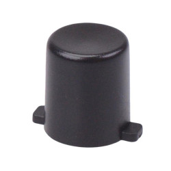 Black Round 6.6 x 8.0mm PCB Push Button Switch Cap