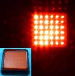 LAMPA 25xLED KW-203R 100x100x28 12-24V