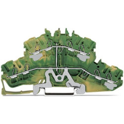 Dwurzędowa złączka szynowa WAGO poziomy: 2 14AWGWciskane TOPJOB S