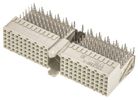 Złącze typu Backplane Z-PACK HM Series 2mm Pitch 110-pinowe 5-rzędowe Żeński, Lutowane Terminal, 1.5A Przewlekany TE