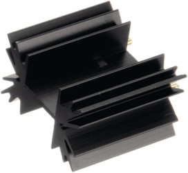 SK 129-38 radiator aluminiowy 1STS; 38,1x42x25mm