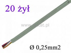 Przewód sterowniczy LIYY 20x0,25
