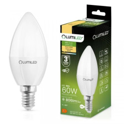 Żarówka LED ŚWIECA B35 E14 8W = 60W 806lm 3000K Ciepła 180 LUMILED