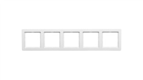 Berker Q.1 Ramka Pięciokrotna Śnieżnobiały Aksamit 10156089