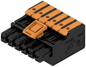 Weidmüller Obudowa złącza pin żeńskiego na kabel Ilość pinów 6 Wymiary siatki: 5 mm 2741710000 60 szt.
