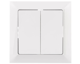 PREMIUM Przycisk żaluzjowy zwierny biały WP-10Z Pr