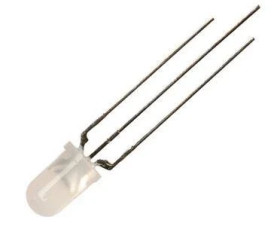 Dioda LED f3 dwukolorowa RG wk