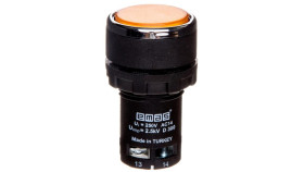 Przycisk Sterowniczy Monoblok, Kryty, Niestabilny, 1No, Żółty T0-Mb100ds