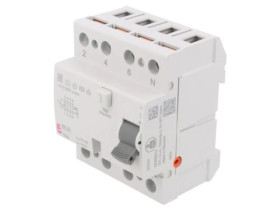 002061510 Wyłącznik różnicowy, Prąd znamionowy: 16A, Iróżn: 30mA, Bieguny: 4, 230V,400V