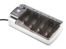 Ładowarka akumulatorów napięcie 1.2 V (AAA, AA, C, D), 9 V (9V) NiCd, NiMH 9V, AA, AAA, C, D RS PRO prąd 120 mA (AAA,