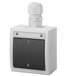 AQUANT 2K łącznik natynkowy 2-biegunowy IP65 szary 5003-65