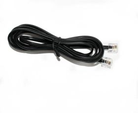 Przyłącze Kabel telefoniczny 6P4C czarny (15m)