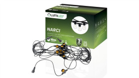 Girlanda Ogrodowa Łańcuch Świetlny 10M 10X E27 Narci Lumiled